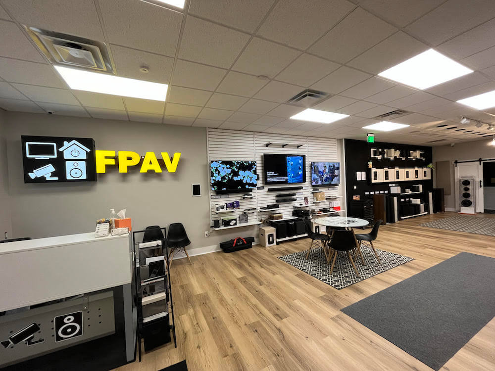 Smart home and lighting demonstration area at the FPAV showroom